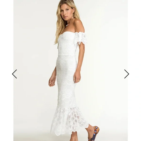 Nightcap Dresses | Nightcap Victorian Lace Flutter Midi Dress | Color: White | Size: M | Semcguire's Closet
